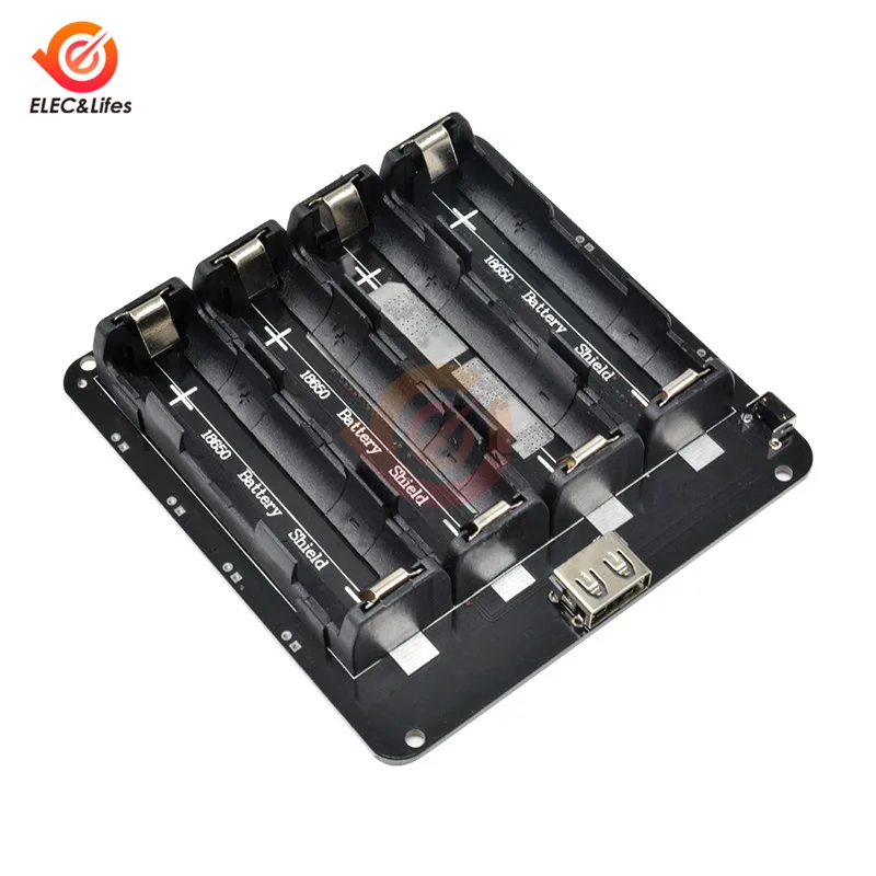 ESP32 ESP32S 4x18650 Встроенная плата расширения V9 3 В/1 А 5 В/3 Тип C Micro USB внешний