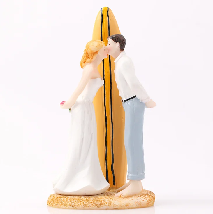 Летняя Пляжная Свадебная тема Романтический парусный поцелуй фигурки для