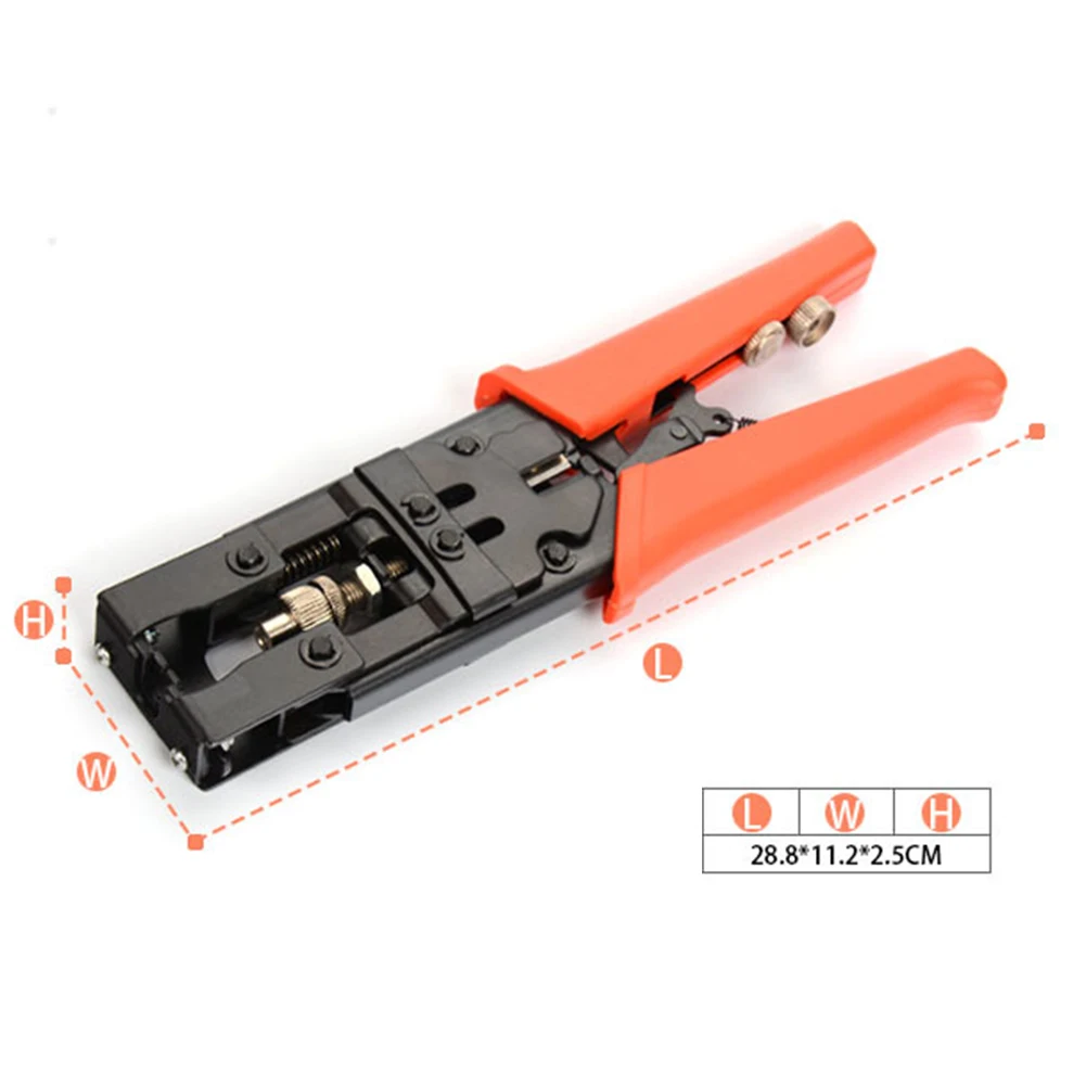 

Multifunctional BNC RG59 Coaxial Network Cable Crimping Pliers with F Connector Wire Stripper Wire Stripping Pliers Terminal