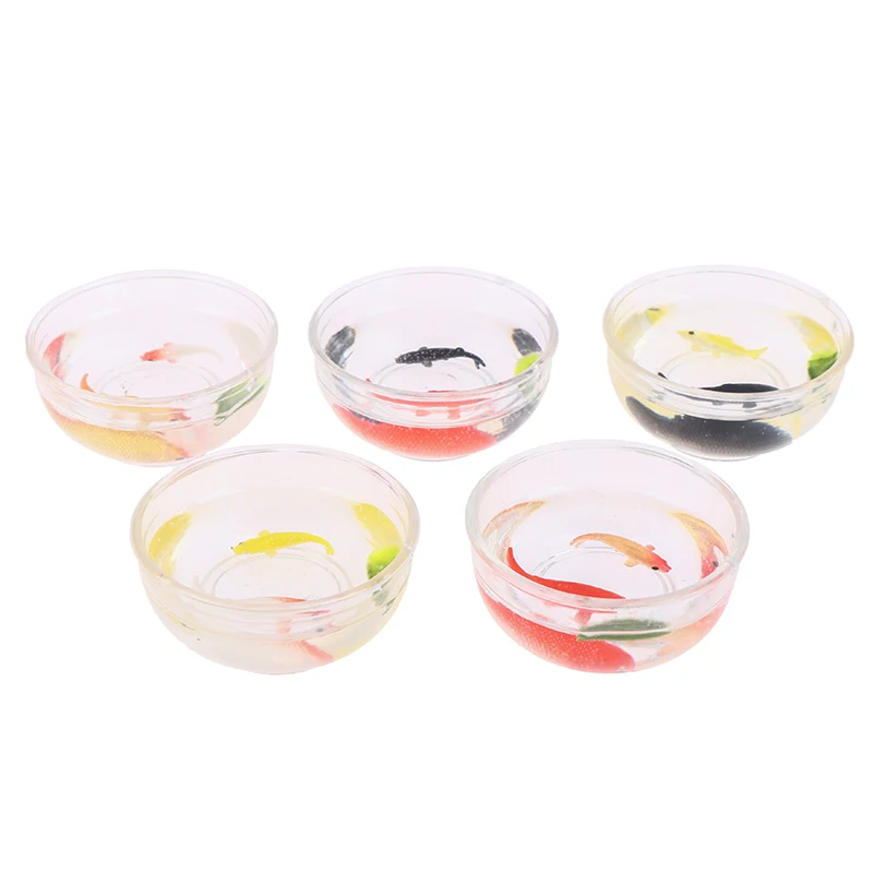 

New! Dollhouse Miniature Glass Fish Tank Bowl Aquarium Doll House Home Ornament Toy For Dollhouse Decaoration