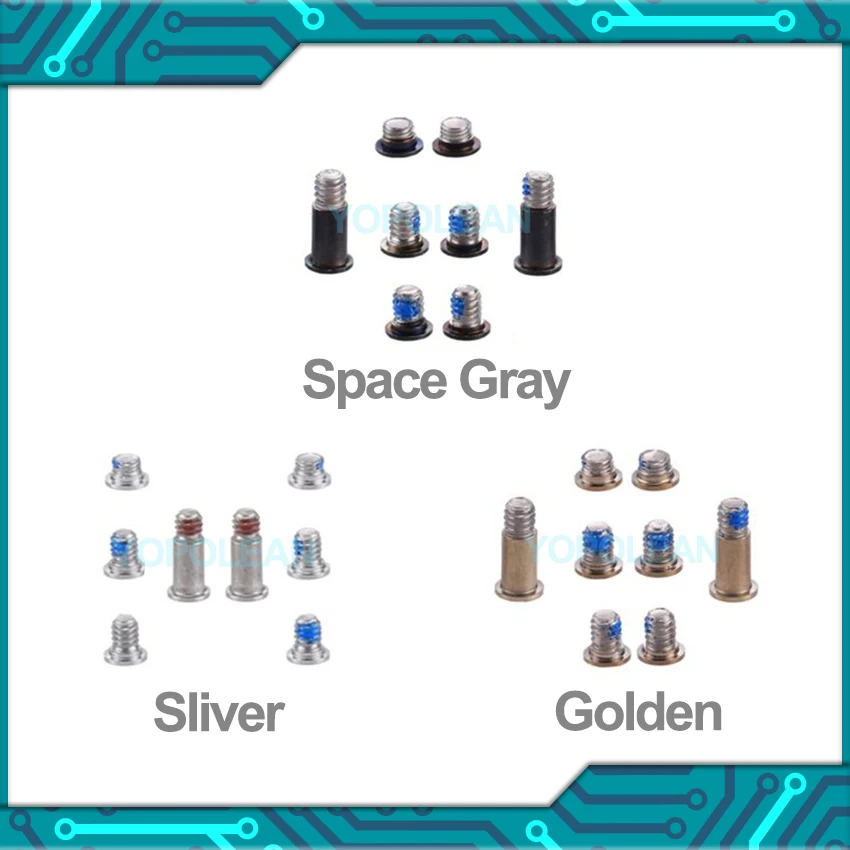 Оригинальные винты серебристого золотистого розового цветов для Macbook Retina 12