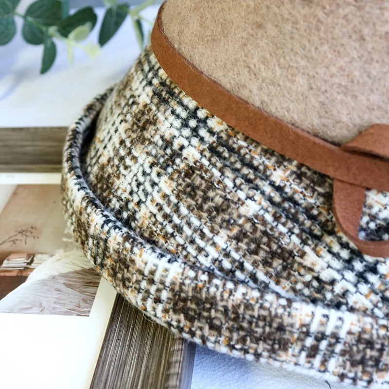 Женская зимняя Панама из натуральной шерсти с регулируемым поясом | Аксессуары