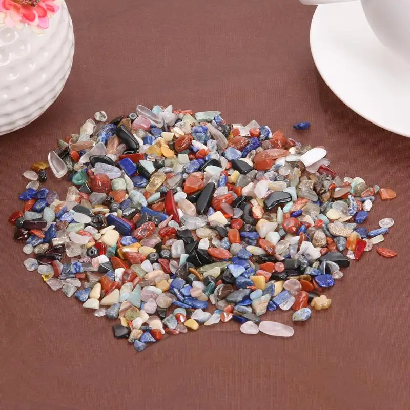 100 г/пакет Красочные Модные Необычные галтованные камни гравий драгоценный