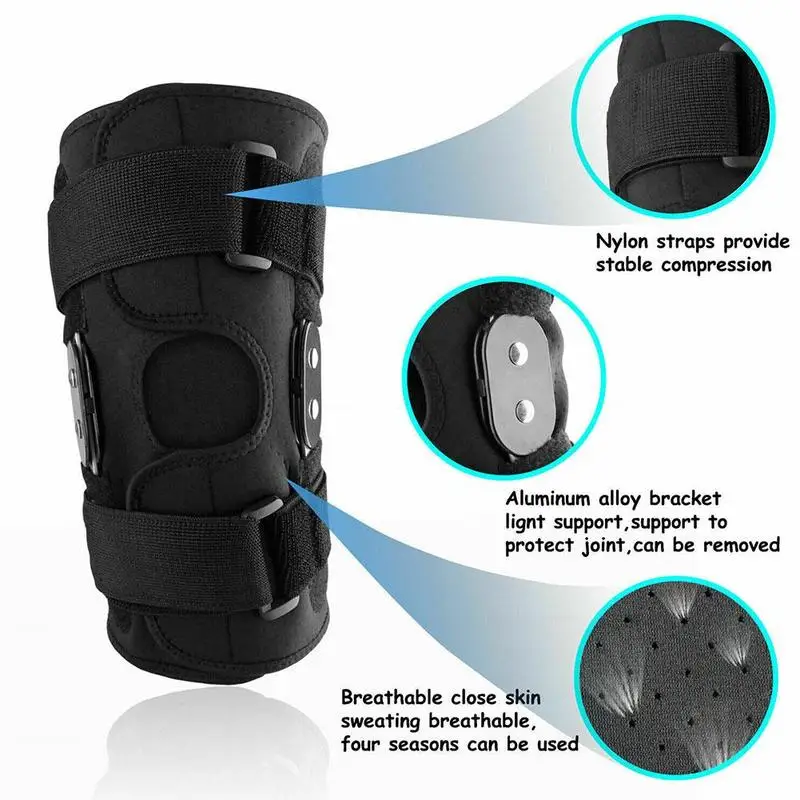 

Aluminum Alloy Bracket Double Spring Support Knee Brace Belt Compression Support Knee Brace Joint Fixation