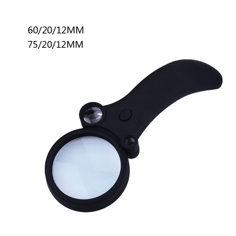 

Multipurpose Magnifier with 4LED +1 UV Lights High Magnification up to 55x Magnifying Glass Multiple Lens for Reading, Coin, Sta