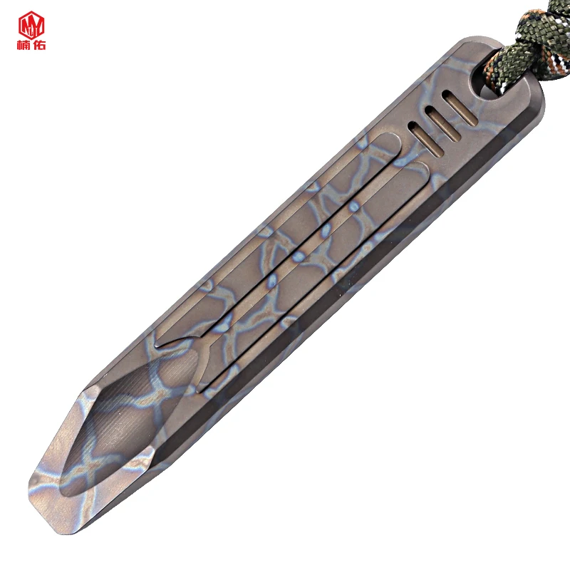 1PC EDC Tool Multitool Self-Defense Tool Portable Titanium Alloy Crowbar Tea Knife Outdoor Multifunction