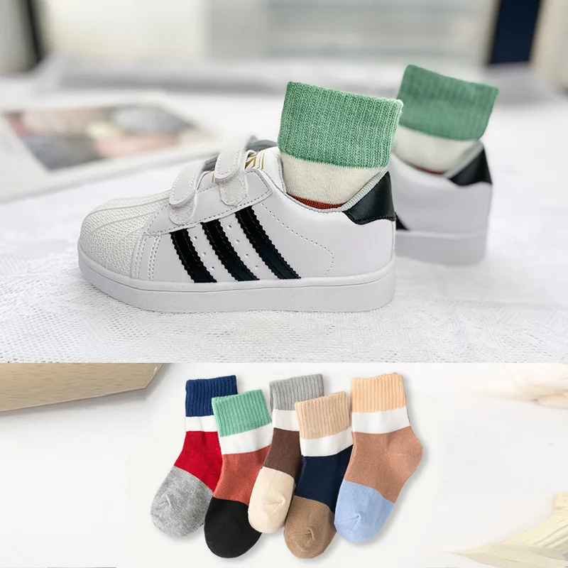 

5 pairs of boy and girl socks unisex children's socks little girl socks cute socks cartoon socks summer cute socks