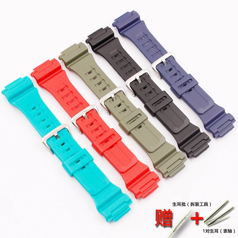 Ремешок резиновый для Casio Аксессуары часов пряжка с язычком силиконовый браслет