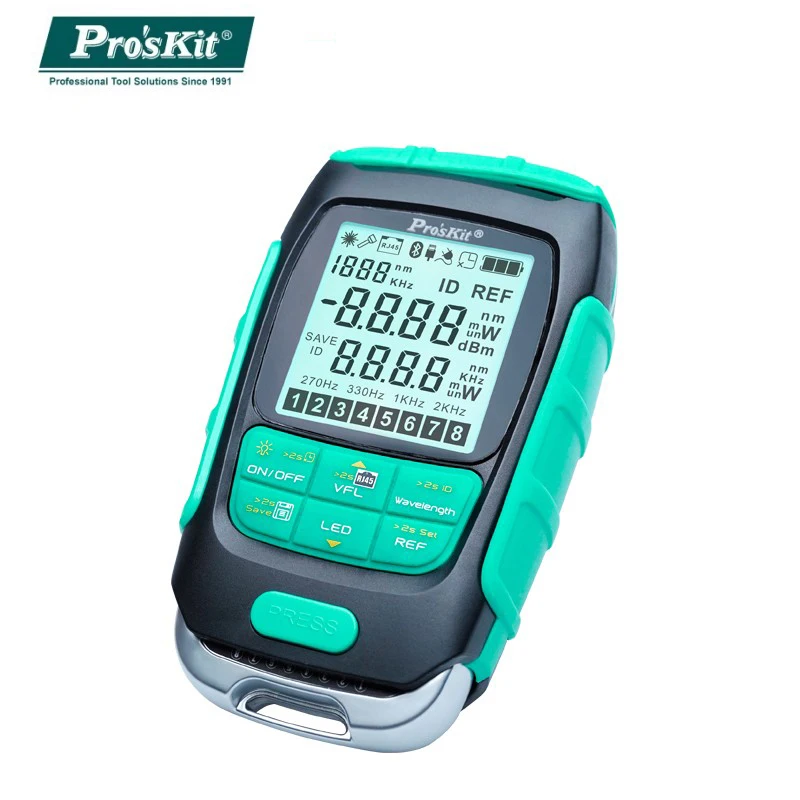 

Pro'sKit MT-7615 Optical Power Meter 4 in 1 Multifunction Fiber Network/Disconnection/Lan Cable Tester Visual Fault Locator