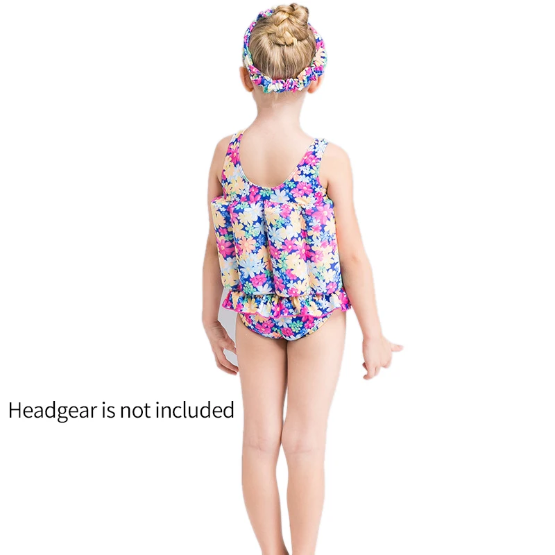 Floating Swimming Suit Detachable Training Bathing Swimsuit Infant Swimwear with Buoyancy Sticks for Girls-ABLD | Спорт и