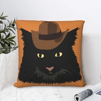 cowboy cat square pillowcase cushion cover creative home decorative for sofa seater nordic 4545cm
