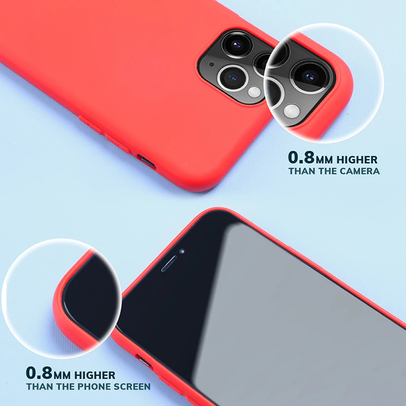 TOPK чехол для телефона iPhone 11 Pro Max мягкий тонкий противоударный из ТПУ карамельного