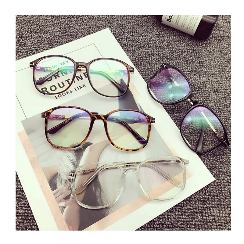 Летние Новые корейские модные простые прозрачные солнцезащитные очки ulzzang