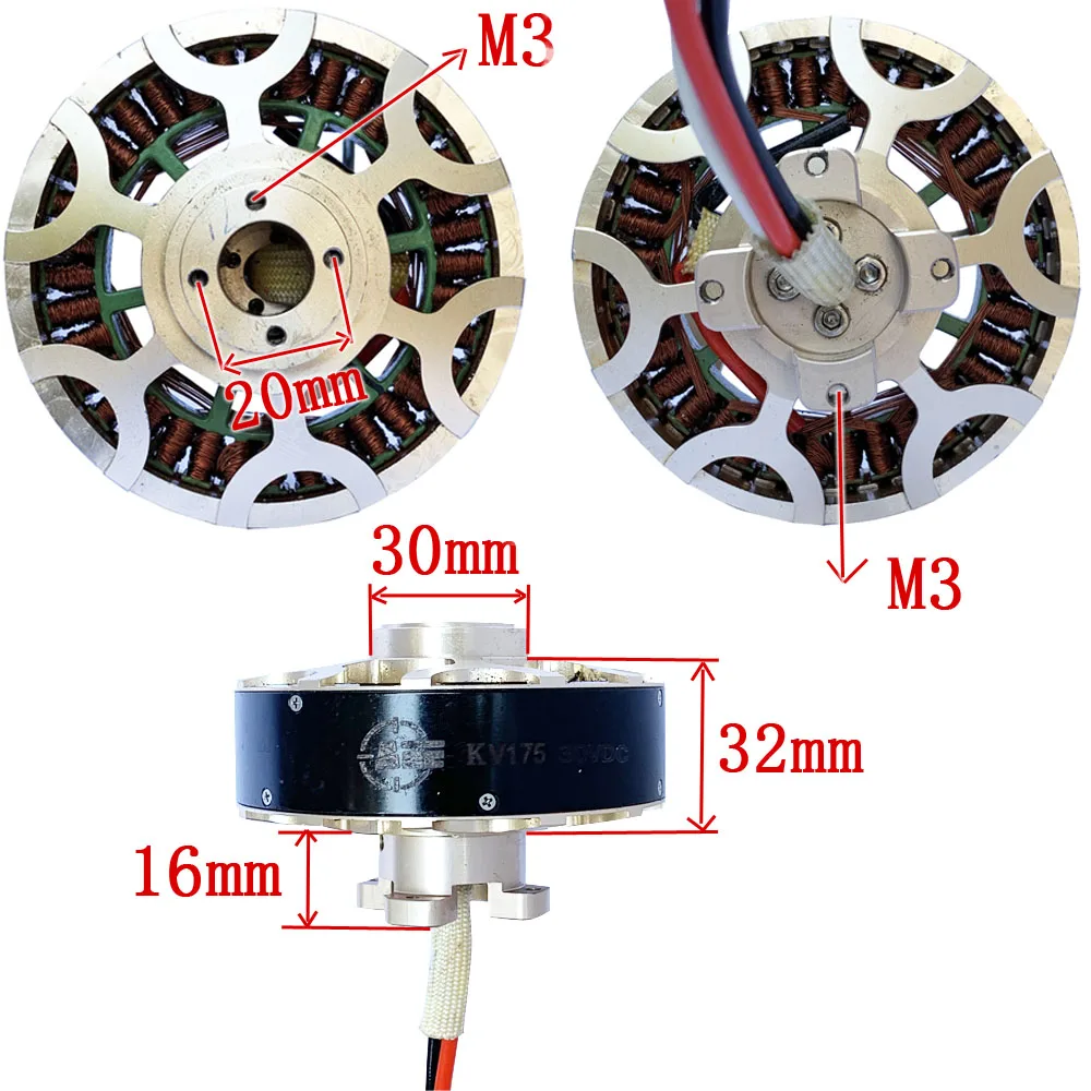 AJ80(8028) бесщеточный мотор 7210 безщеточный для внешнего ротора 175KV с высоким