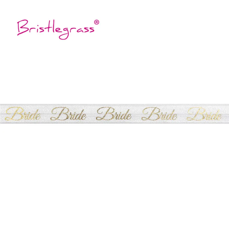 5 ярдов золотой свадебный Атласный Галстук 15 мм|Резинки| |