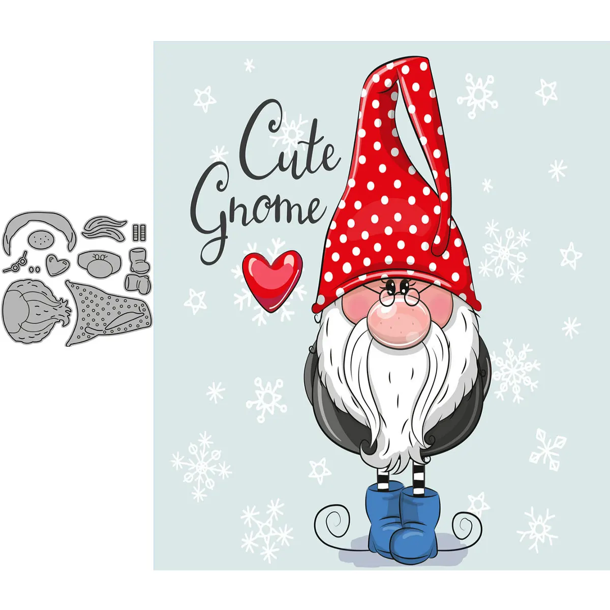 Выученные карточка эльфа металлические штампы для скрапбукинга бумага