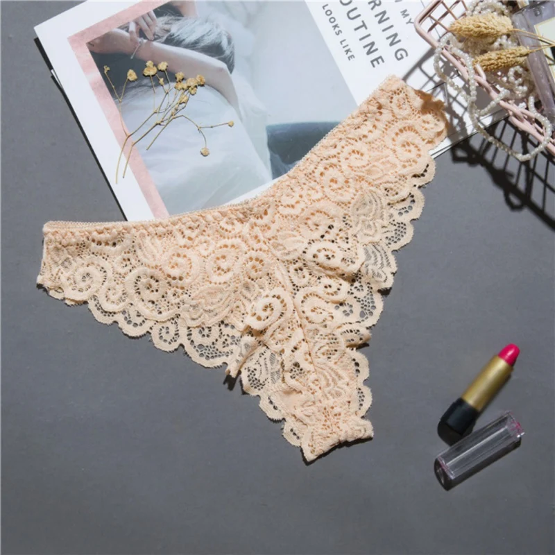 G-String Women Underpants Sexy Underwear Lace Comfortable Low Waist Perspective Thong Temptation Hollow Out | Тематическая одежда