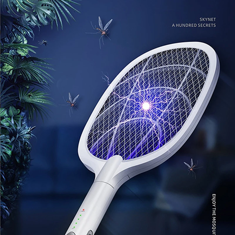 3000V Electric Mosquito Killer With UV Lamp USB 1200mAh Rechargeable Bug Zapper Summer Fly Swatter Trap Home Insect Racket | Освещение