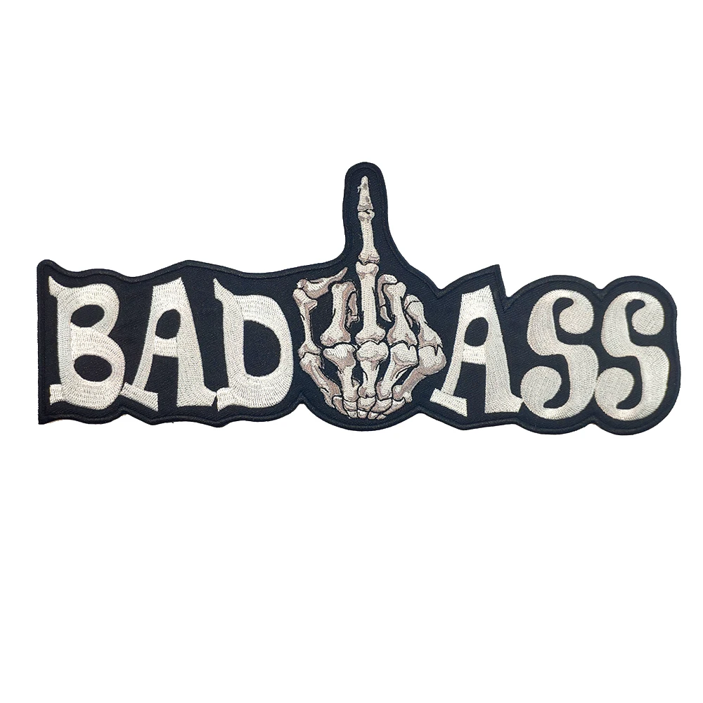Наклейки на одежду с вышивкой BAD ASS|Заплатки| |