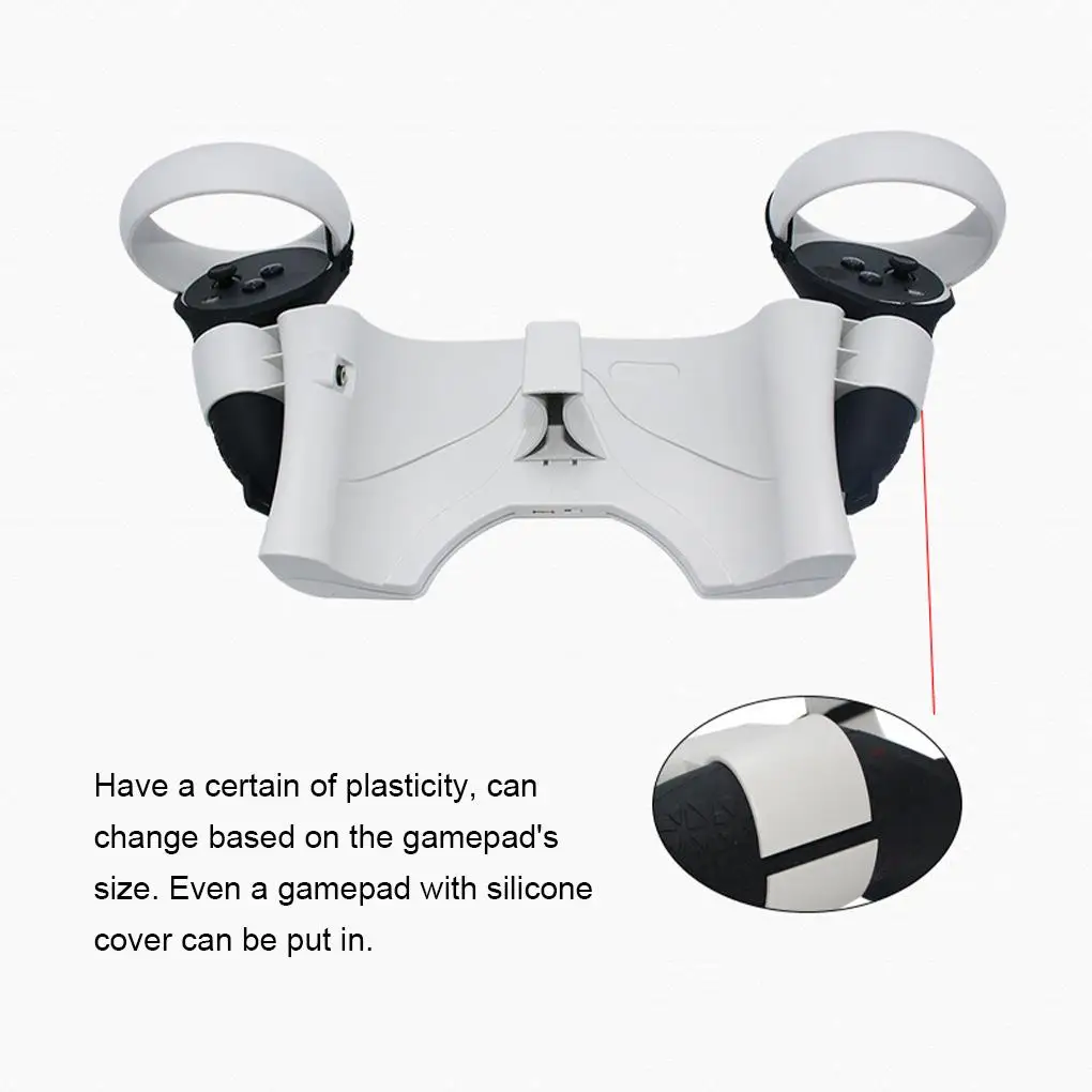 

Док-станция с магнитным зарядным устройством USB для Oculus Quest 2, док-станция для быстрой зарядки гарнитуры VR, набор аксессуаров для Quest 2 VR