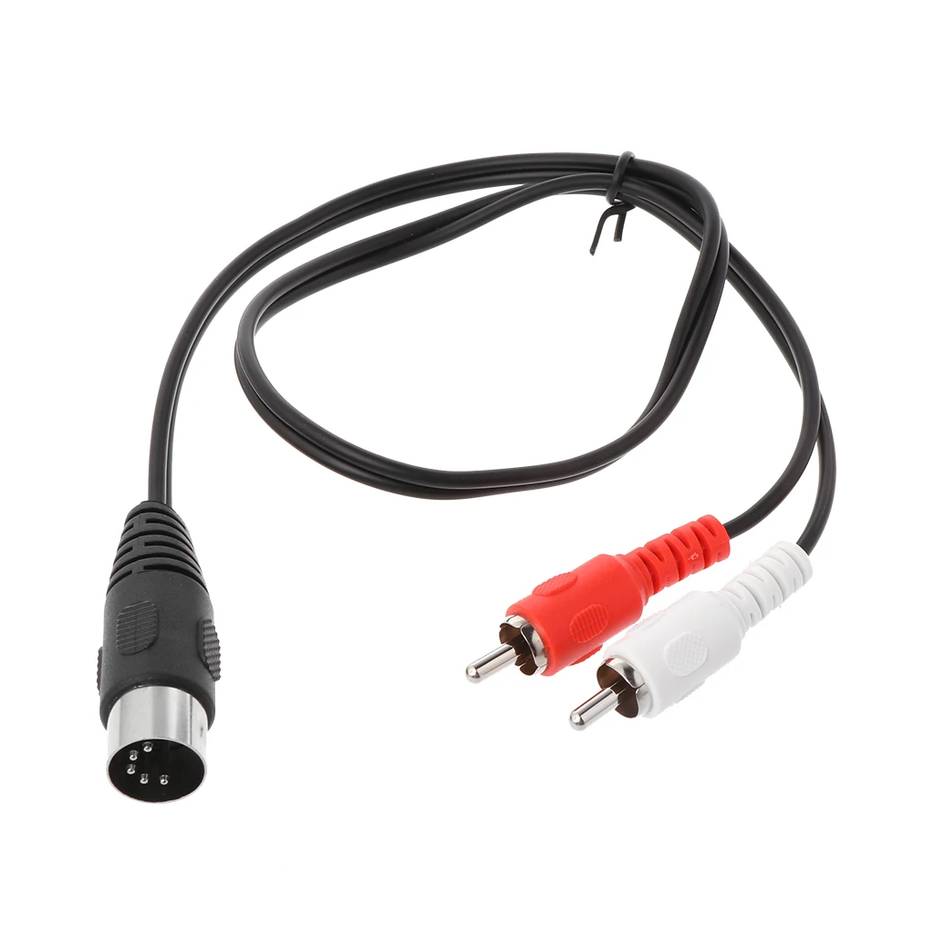 Фото 0 5 м/1 м 5-контактный разъем Din на 2 RCA аудио видео адаптер кабель провод шнур