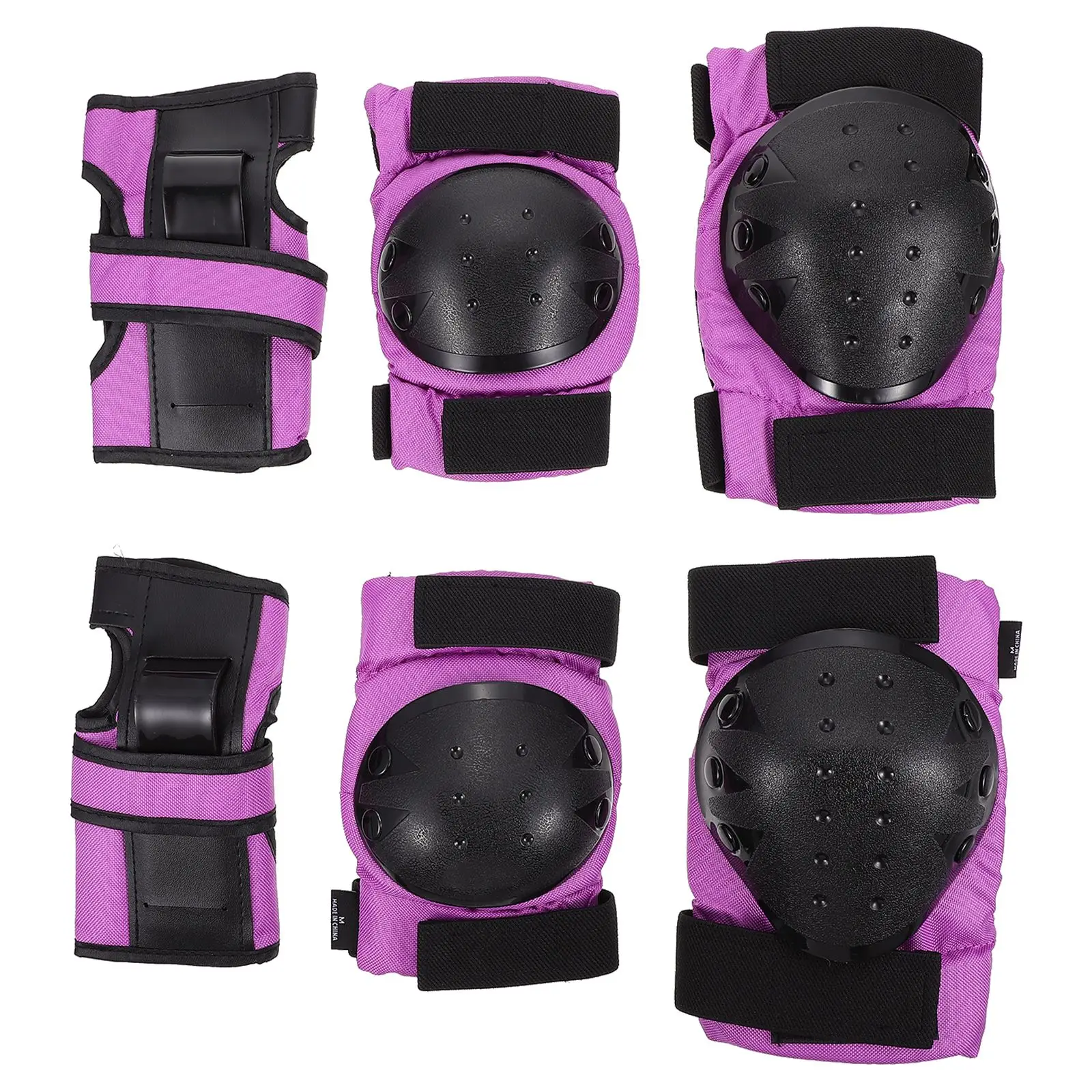 

6pcs/set Cycling Skateboard Riding Elbow Pads Knee Pad Hand Protector Pad Size M
