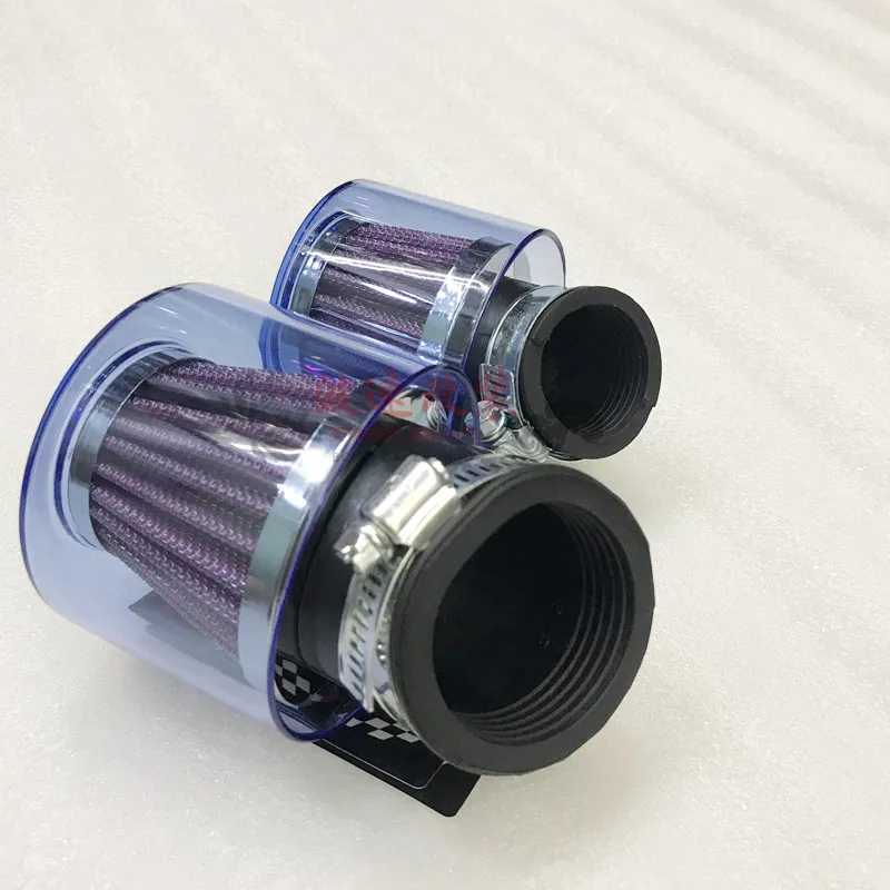 

35MM 48MM Universal Cafe Racer Motorcycle Clamp On Air Cleaner Filter System Waterproof Motorbike Parts Vintage Chopper Bobber