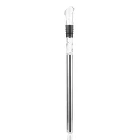 stylish arrival rushed ice bucket stainless steel barware wine pourer with chill rod bottle coolers chiller stick spout aerator