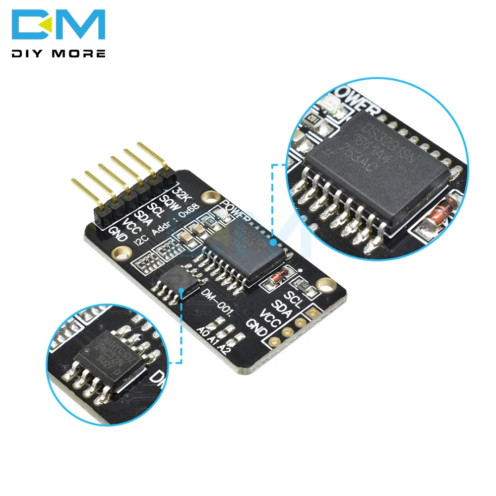 Diymore 3 до 5 V DS3231SN DS3231 AT24C32 IIC точность часы реального времени RTC памяти модуль для