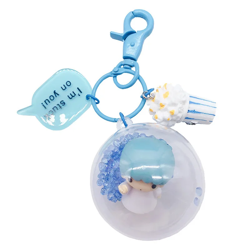 Маленькие близнецы звезды фигуры игрушки ПВХ брелок милый ангел девочка фигурки