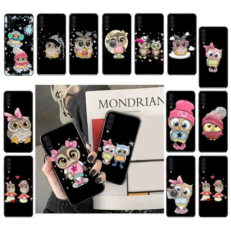 

Lovely Animal Owl Phone Case For Samsung Galaxy A51 A71 A52 A12 A50 A32 A21S A70 A31 A21 A11 A12 M31 A02