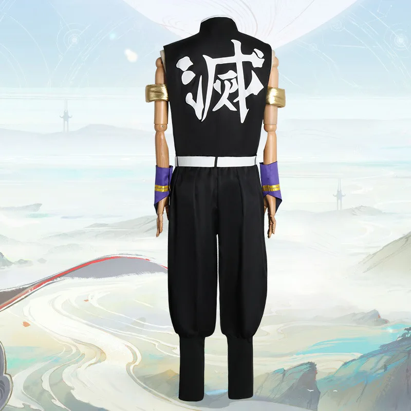 Anime Demon Slayer Uzui Tengen Full Set for Unisex Adult Halloween Christmas Party Cosplay Costume Gift Kids with Wig | Тематическая