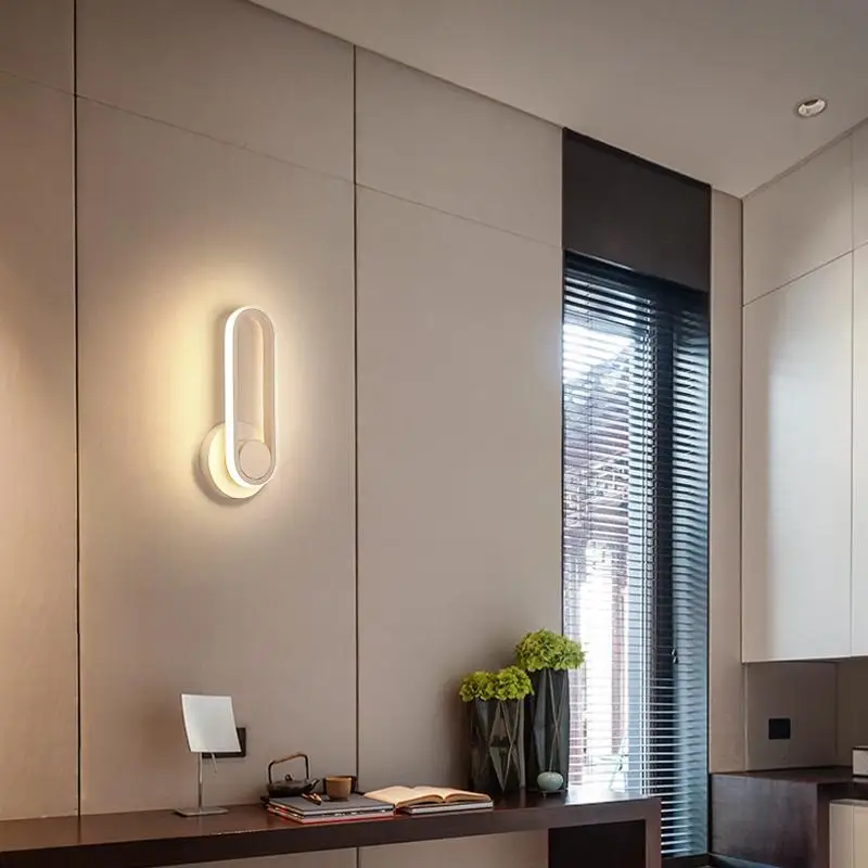 Современный Железный настенный светильник светодиодный Полоска настенные бра