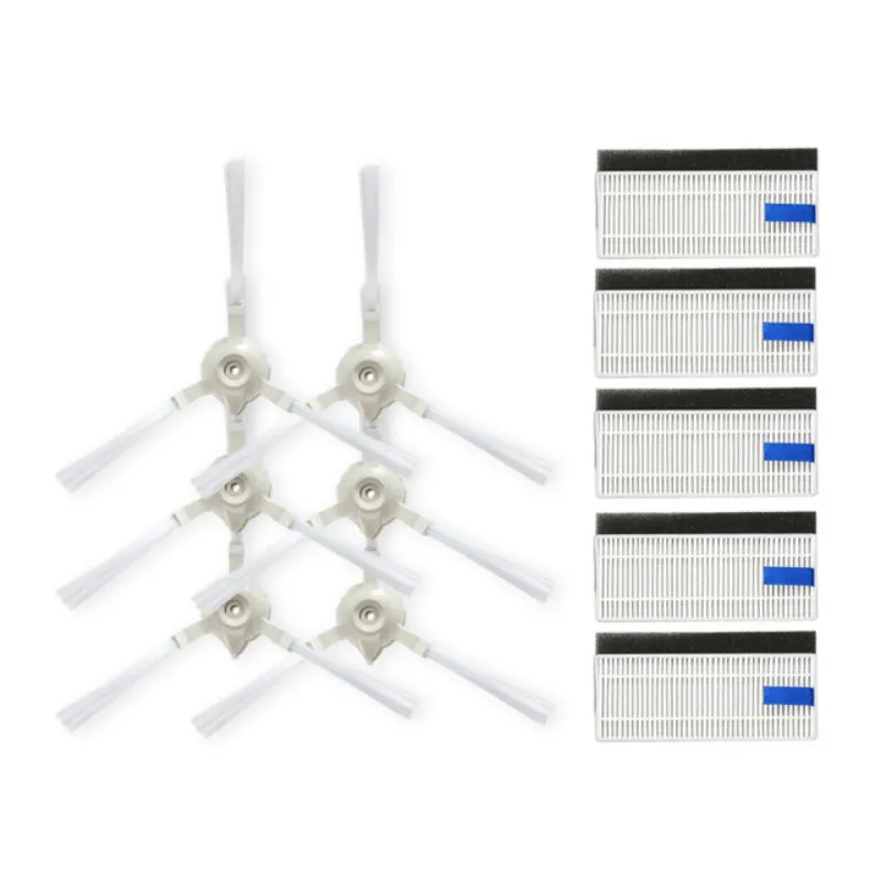 Robot Vacuum Cleaner HEPA Filter Side Brush for Rowenta EXPLORER Serie 40 Robotic Vacuum Cleaner Parts Accessories