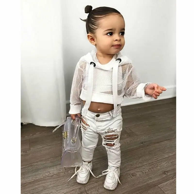 2019 детская одежда для новорожденных девочек белый сетчатый топ на бретельках без