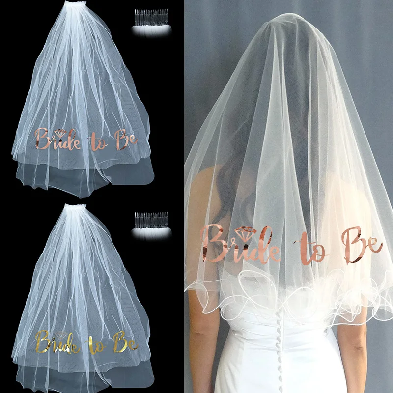 Team Bride To Be Tattoo Sticker Rose Gold Bridal Shower Satin Sash Wedding Veil For Bachelorette Hen Party Decoratio | Дом и сад