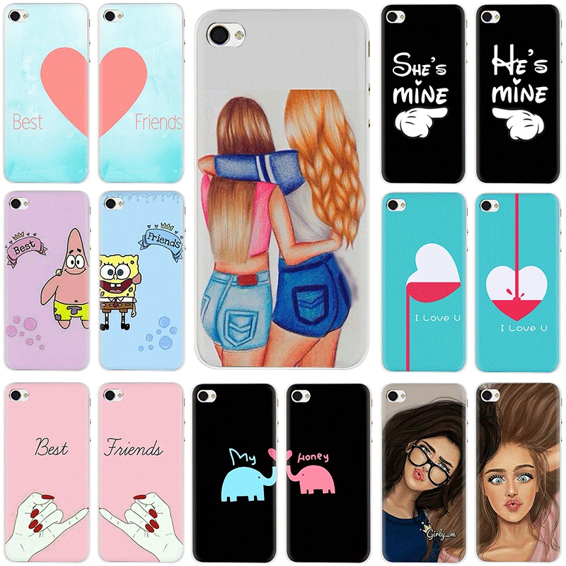 Мы всегда станем лучшим друзьями BFF жесткий чехол для телефона iphone 5 5s 5C SE 6 6s 7 8 plus X