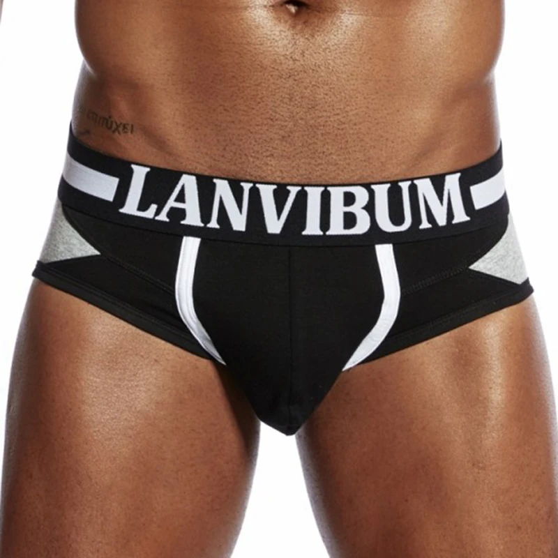 Мужское нижнее белье хлопковые мужские лоскутные u выпуклые трусы шорты мужское