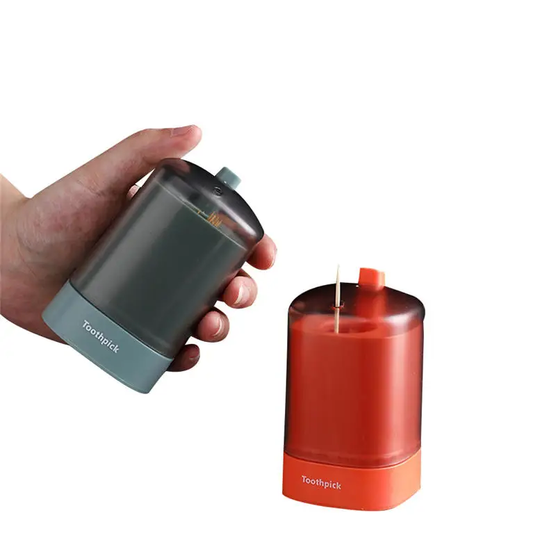 

1pc Toothpick Holders Home Decor Dispenser Storage Box Table Toothpick Holders Wheat Straw Automatic Container