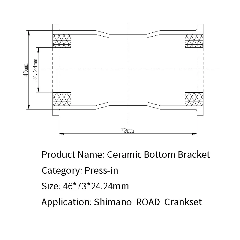 PF30 73 Shimano Road Hscer ceramics Bottom Bracket BB30 PF30 BSA ROAD MTB bicycle bearing - Цвет: PF30 73 Shimano Road