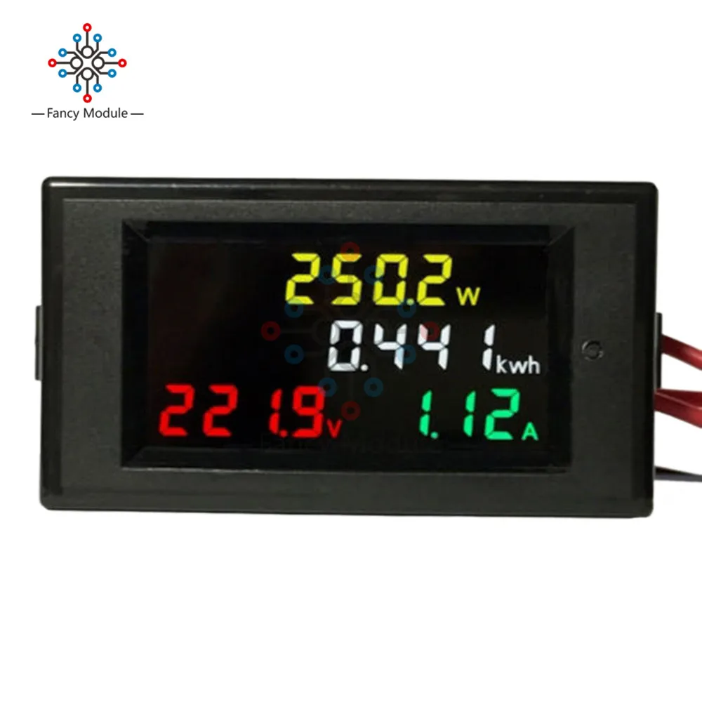 AC 80-300V 200 -450V LCD Multilmeter Voltage Ampere Power Kwh Panel Meter Voltmeter Ammeter with 100A CT | Инструменты
