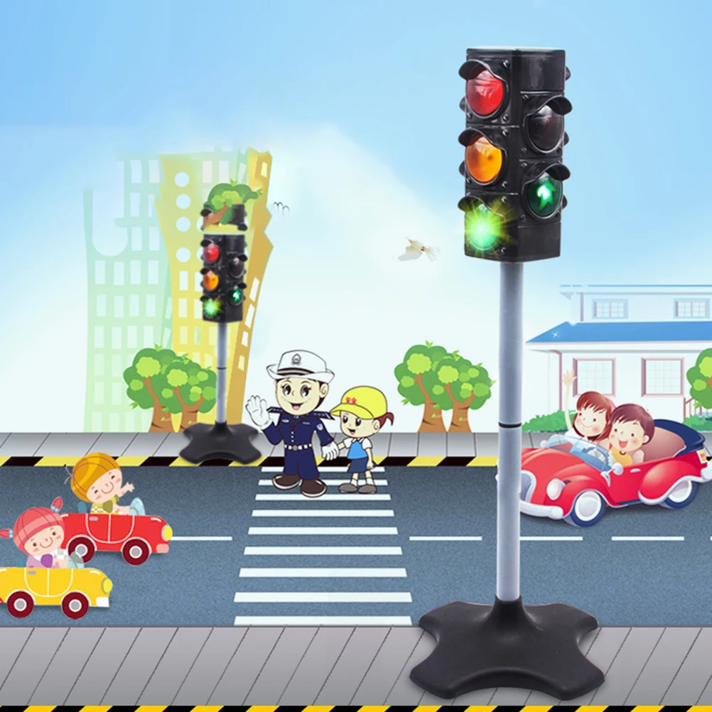 

Kids Toy Simulation Traffic Signs Light Safety Crossing Road Toys Early Childhood Educational Toys