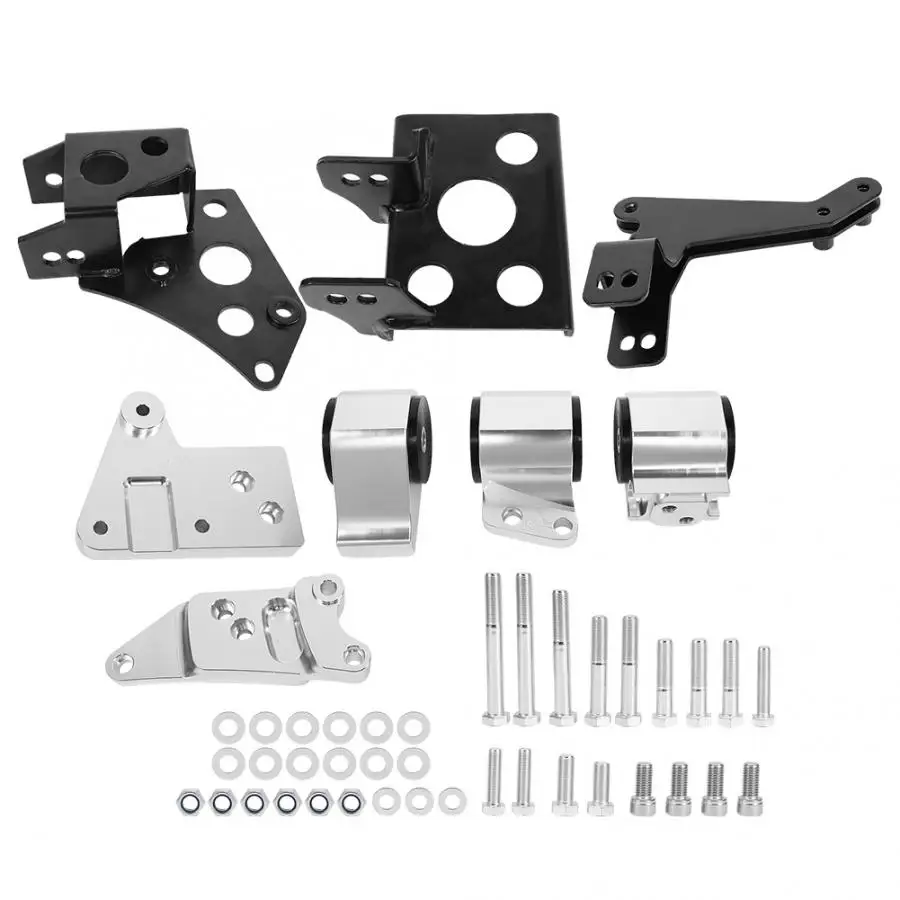 Комплект кронштейна для двигателя из алюминиевого сплава подходит Honda EK Chasse K Swap