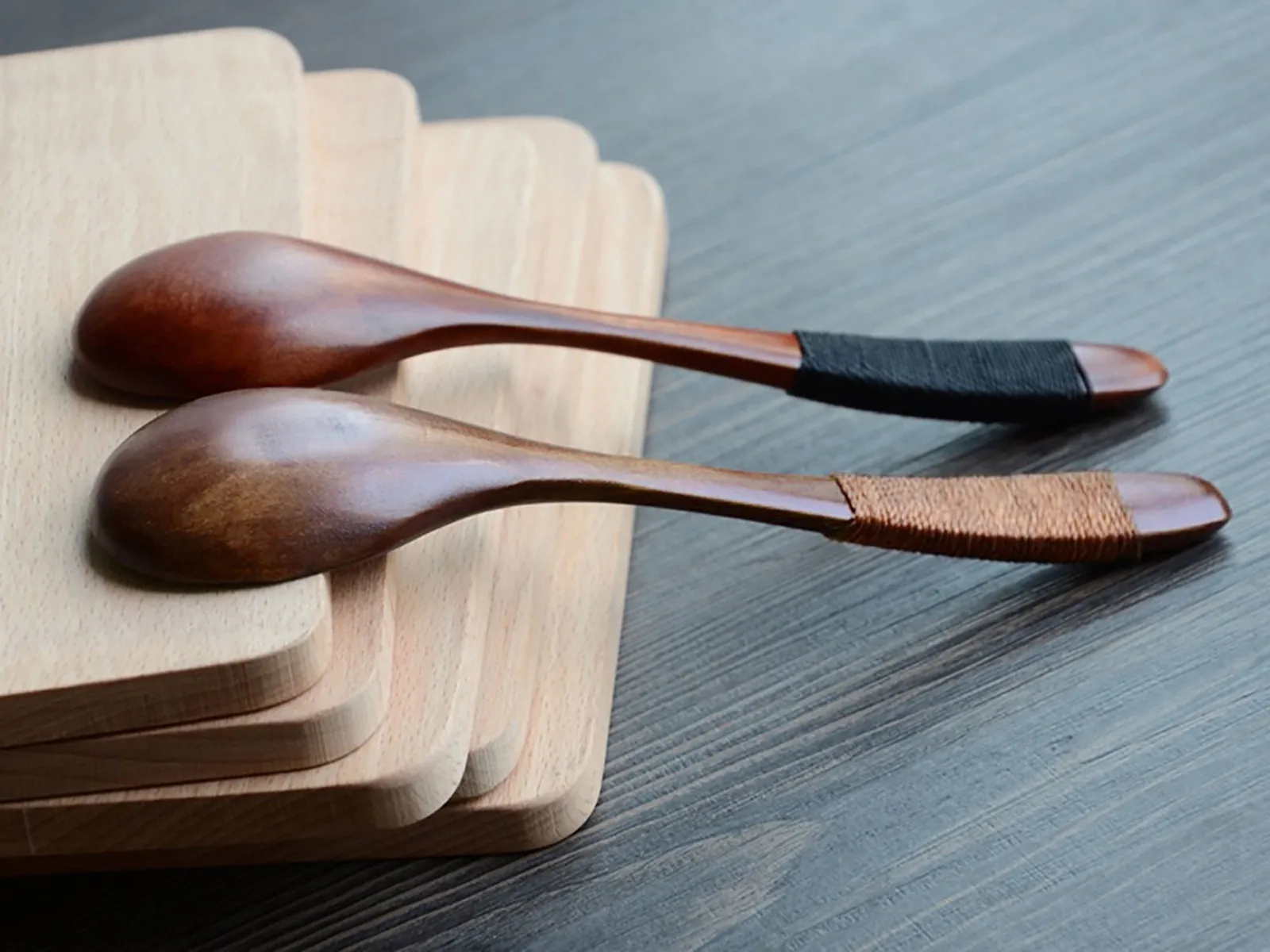 Japanese-style Handle Wooden Spoon Coffee Stirring Rod Tea Dessert Mixing Soup Tableware Kitchen Supplies | Дом и сад