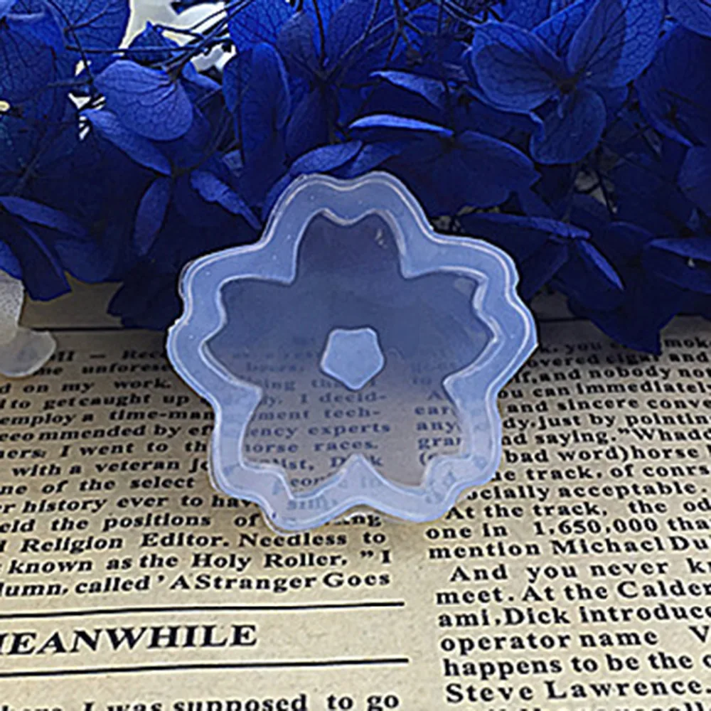 Форма для украшений из силиконовой смолы изготовления значков цветов сакуры