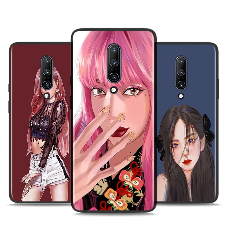 

Pretty Girl Group Pink For LG G8 G8S G8X V35 V40 V50 V60 ThinQ Q60 K40 K50 K30 K51 K61 K71 K92 5G Black Phone Case