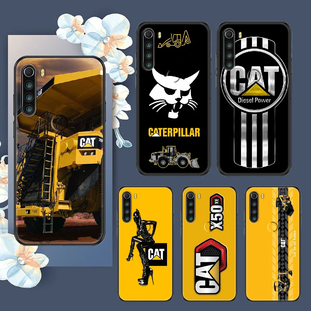 

Caterpillars CAT Phone case For Xiaomi Redmi Note 7 7A 8 8T 9 9A 9S 10 K30 Pro Ultra black silicone shell tpu waterproof