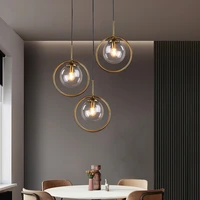 nordic creative ring led pendant light for home decor simple bedroom bedside lampliving dining room lighting decoration lamp