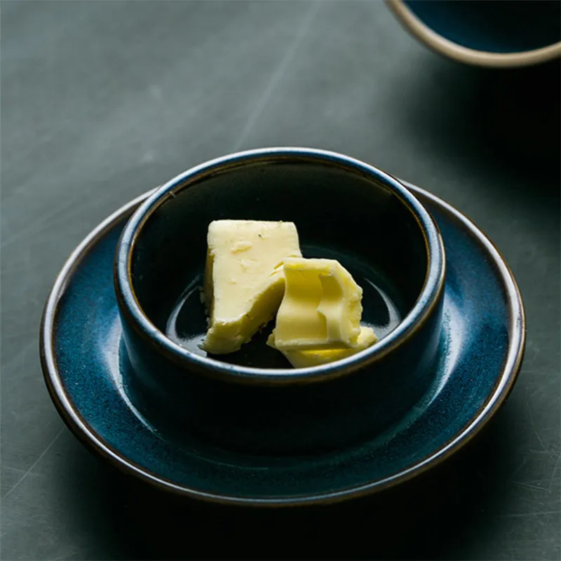 Европейская креативная симпатичная маленькая тарелка для соуса с крышкой