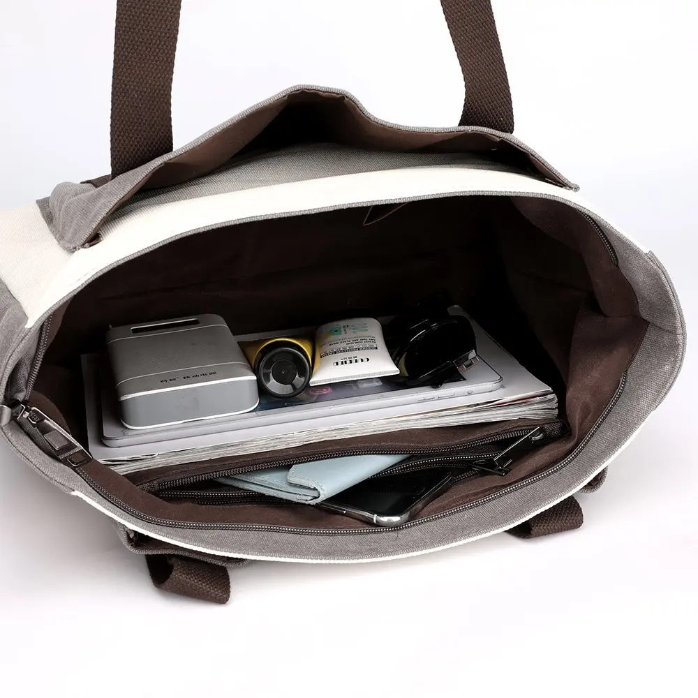 

Women Canvas Shoulder Bags High Quality Female Casual Tote Bags Large Capacity Single Purses and Handbags Patchwork